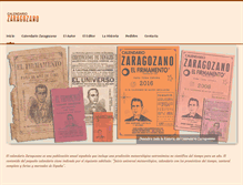 Tablet Screenshot of calendariozaragozano.net